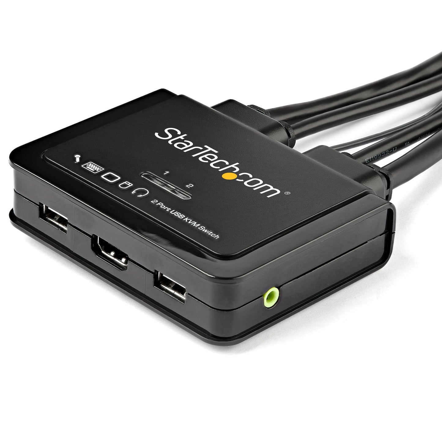 StarTech.com SV211HDUA4K interruptor KVM Negro