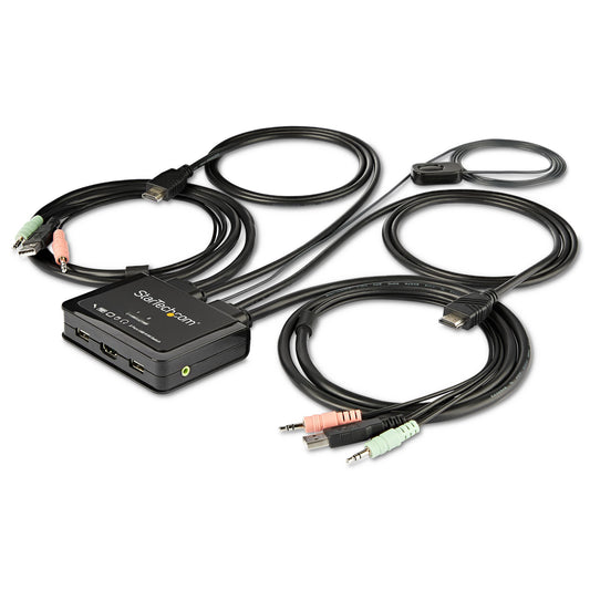 StarTech.com SV211HDUA4K interruptor KVM Negro