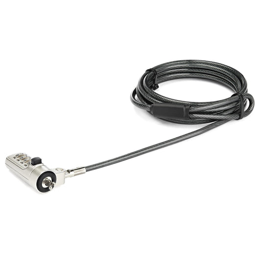StarTech.com LTLOCKNBL cable antirrobo Negro, Plata 2.043 m
