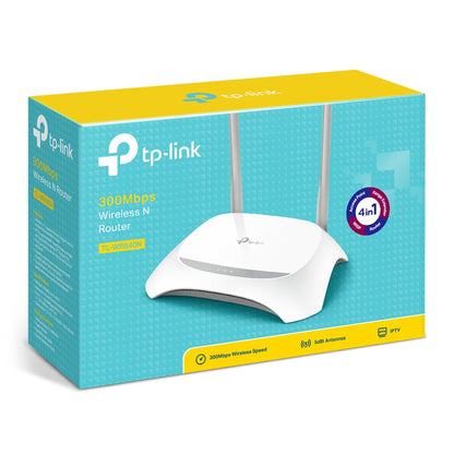 TP-Link TL-WR840N router inalámbrico Ethernet rápido Banda única (2,4 GHz) Gris, Blanco