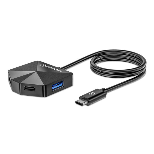 Manhattan 181150 base para laptop o replicador de puertos Alámbrico USB 3.2 Gen 2 (3.1 Gen 2) Type-C Negro