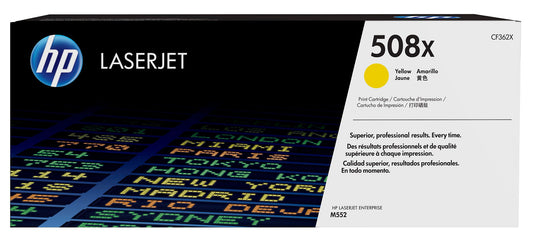 Toner HP LaserJet 508X Amarillo Alta Capacidad
