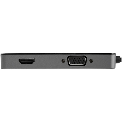 StarTech.com USB32HDVGA adaptador gráfico USB 3840 x 2160 Pixeles Negro, Plata