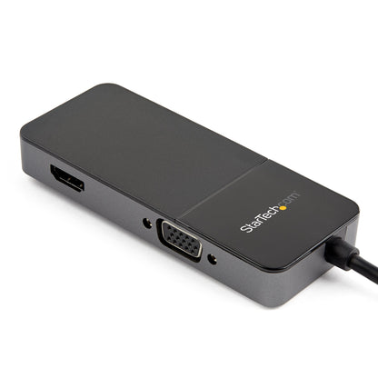 StarTech.com USB32HDVGA adaptador gráfico USB 3840 x 2160 Pixeles Negro, Plata