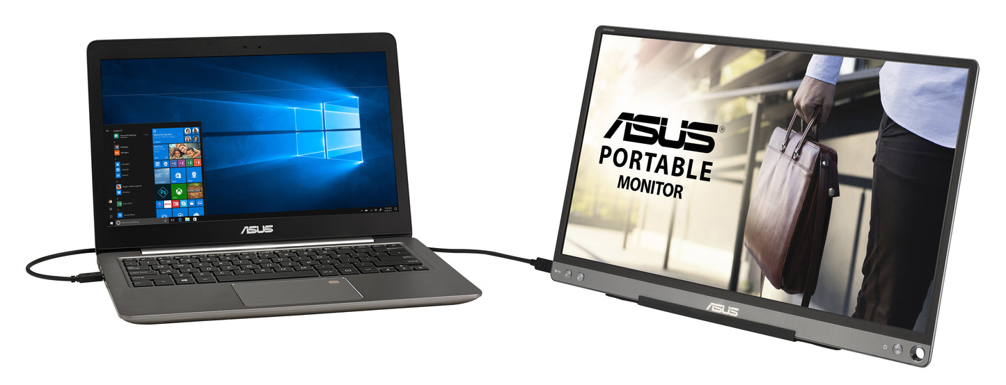Monitor Asus 15.6" Portátil ZenScreen MB16ACE IPS FHD 1920x1080 1xUSB-C 5ms GTG 60Hz Color Gris