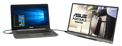 Monitor Asus 15.6" Portátil ZenScreen MB16ACE IPS FHD 1920x1080 1xUSB-C 5ms GTG 60Hz Color Gris