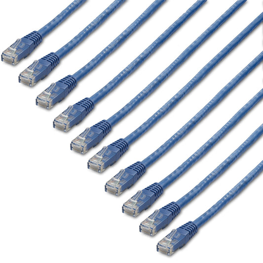 StarTech.com C6PATCH3BL10PK cable de red 0.9 m U/UTP (UTP)