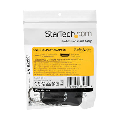 StarTech.com CDP2HDFC adaptador gráfico USB 3840 x 2160 Pixeles Negro