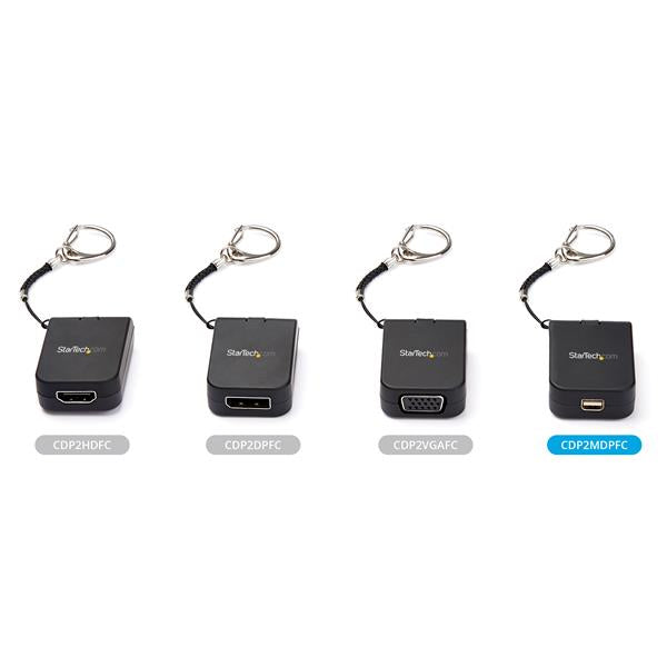 StarTech.com CDP2MDPFC adaptador gráfico USB 7680 x 4320 Pixeles Negro