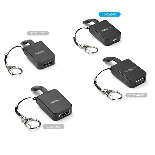 StarTech.com CDP2MDPFC adaptador gráfico USB 7680 x 4320 Pixeles Negro