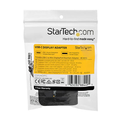 StarTech.com CDP2MDPFC adaptador gráfico USB 7680 x 4320 Pixeles Negro