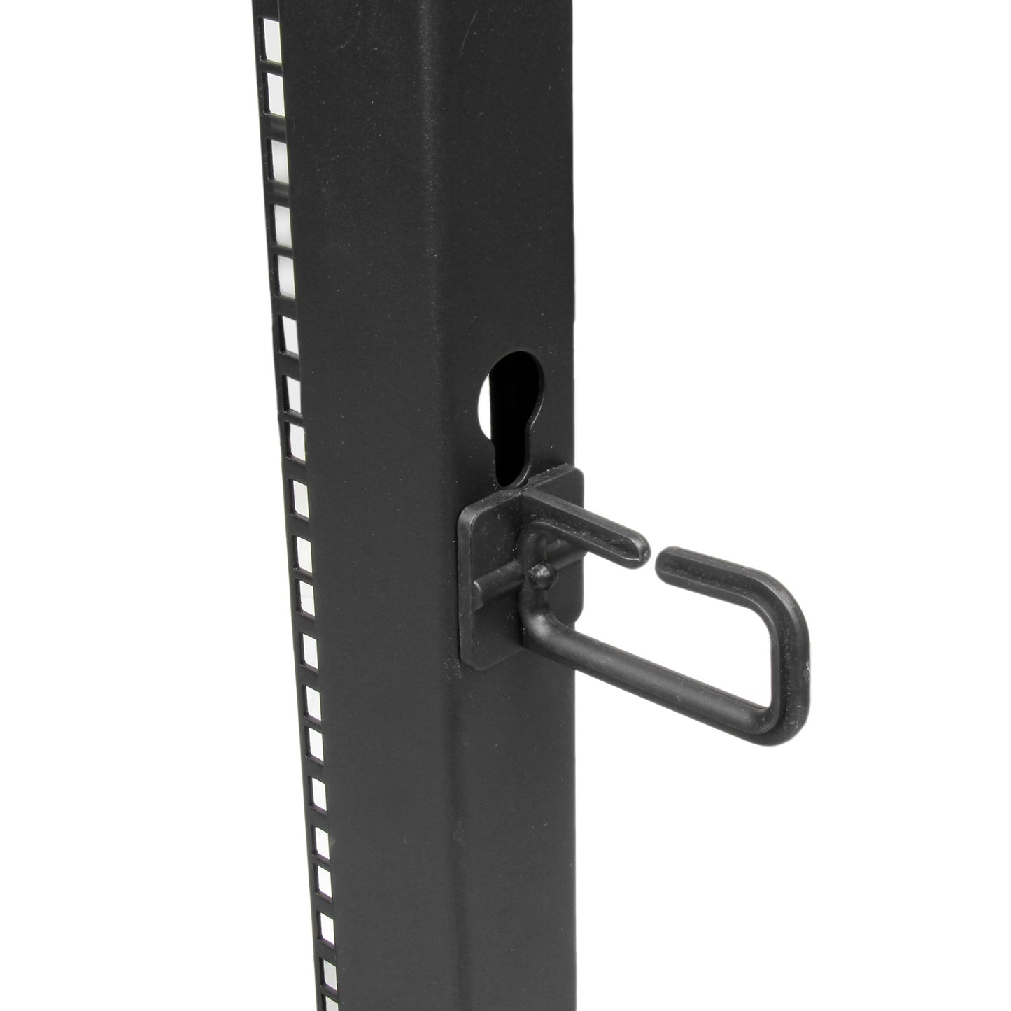 StarTech.com 4POSTRACK18U armario rack Rack o bastidor independiente Negro
