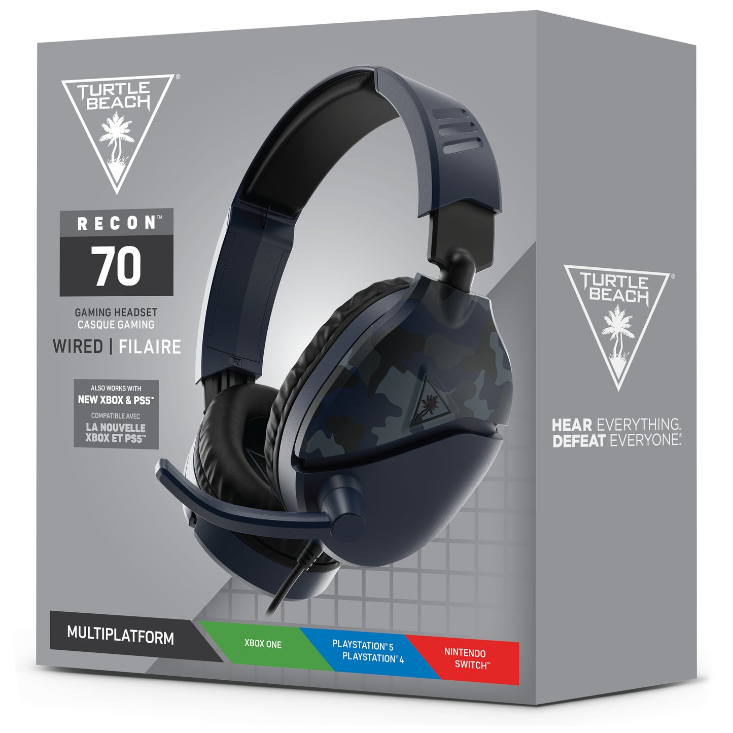 Auriculares para juegos Turtle Beach Recon 70 Camo - Azul