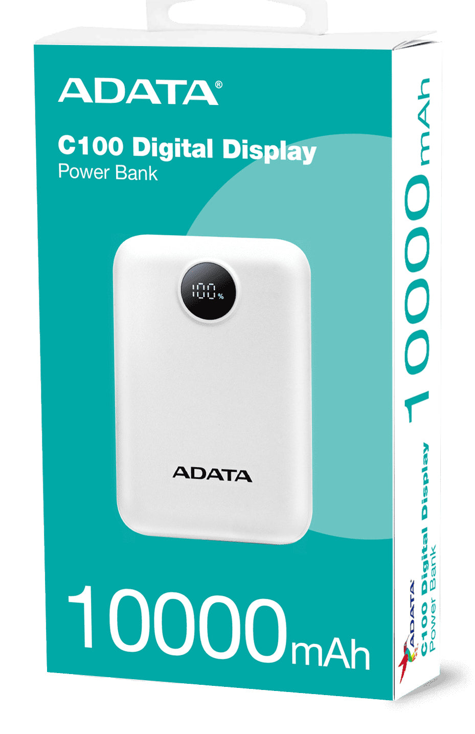 Power Bank Adata 10000mAh Digital PC10022 Blanco