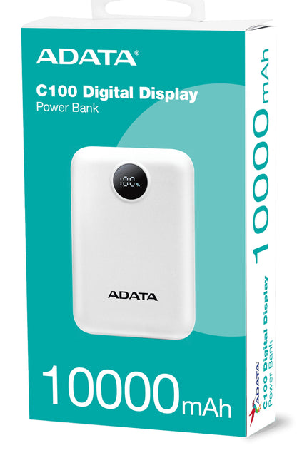 Power Bank Adata 10000mAh Digital PC10022 Blanco