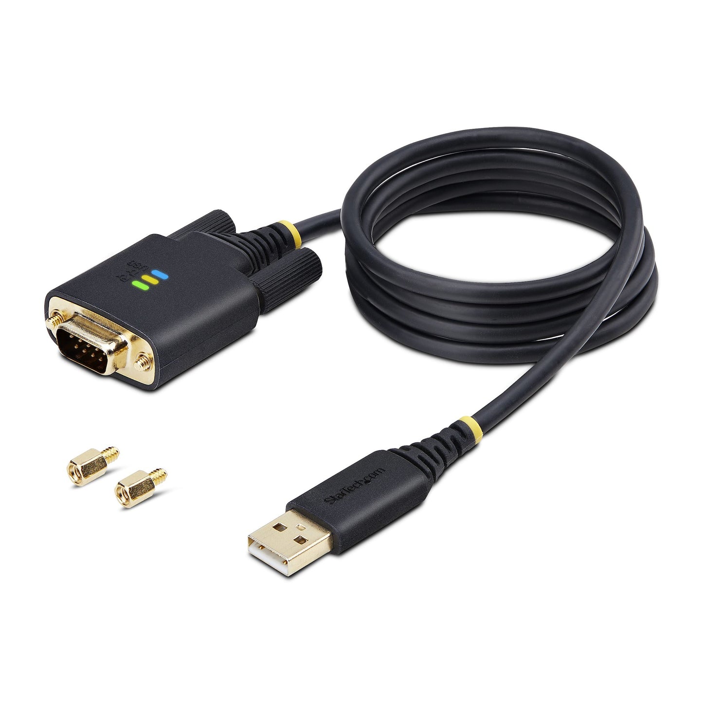 StarTech.com 1P3FFCB-USB-SERIAL cable serial Negro 1 m USB tipo A RS-232