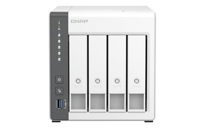 QNAP TS-433 NAS Tower ARM Cortex-A55 4 GB 0 TB QNAP Turbo System Blanco