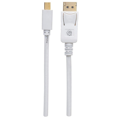 Cable Manhattan Mini DisplayPort M-M para Monitor 2m Color Blanco