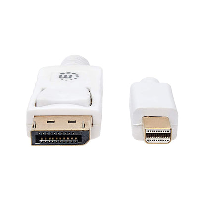 Cable Manhattan Mini DisplayPort M-M para Monitor 2m Color Blanco