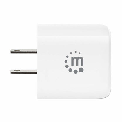 Manhattan 406291 adaptador e inversor de corriente Interior 20 W Blanco