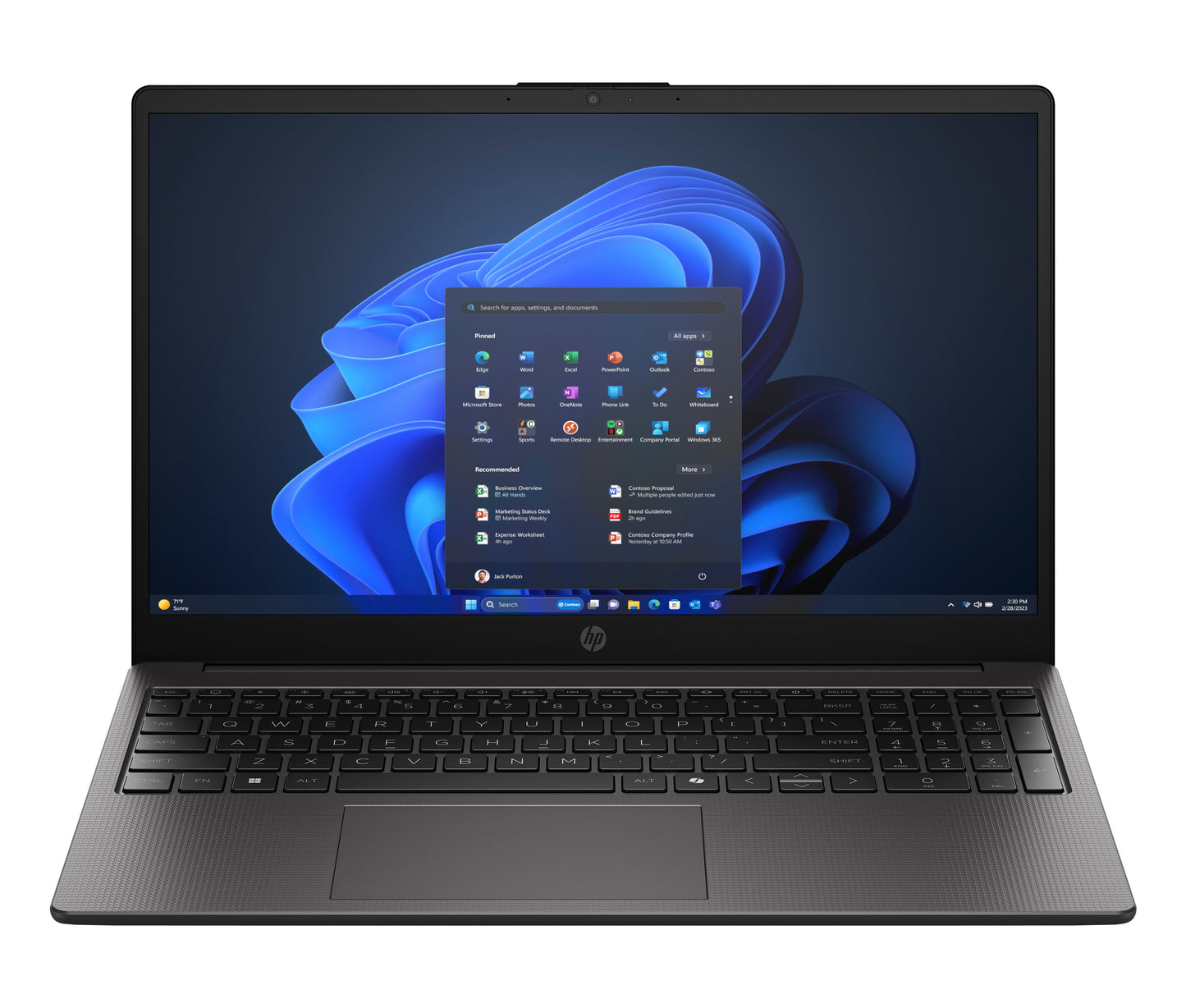 HP 250R G10 Intel Core 5 120U Computadora portátil 39.6 cm (15.6") HD 8 GB DDR4-SDRAM 512 GB SSD Wi-Fi 6 (802.11ax) Windows 11 Home Negro