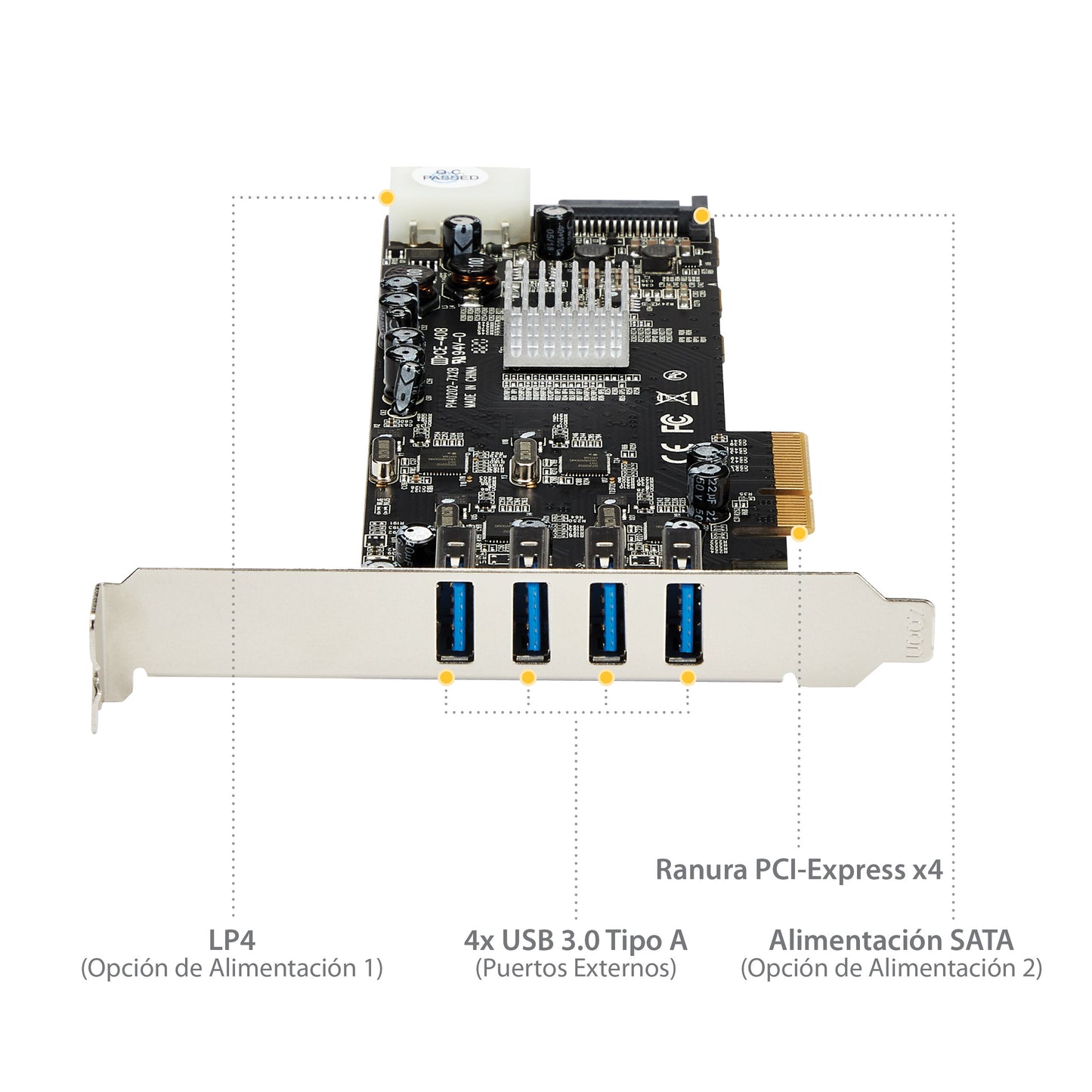 StarTech.com PEXUSB3S44V tarjeta o adaptador de interfaz Interno USB 3.2 Gen 1 (3.1 Gen 1)