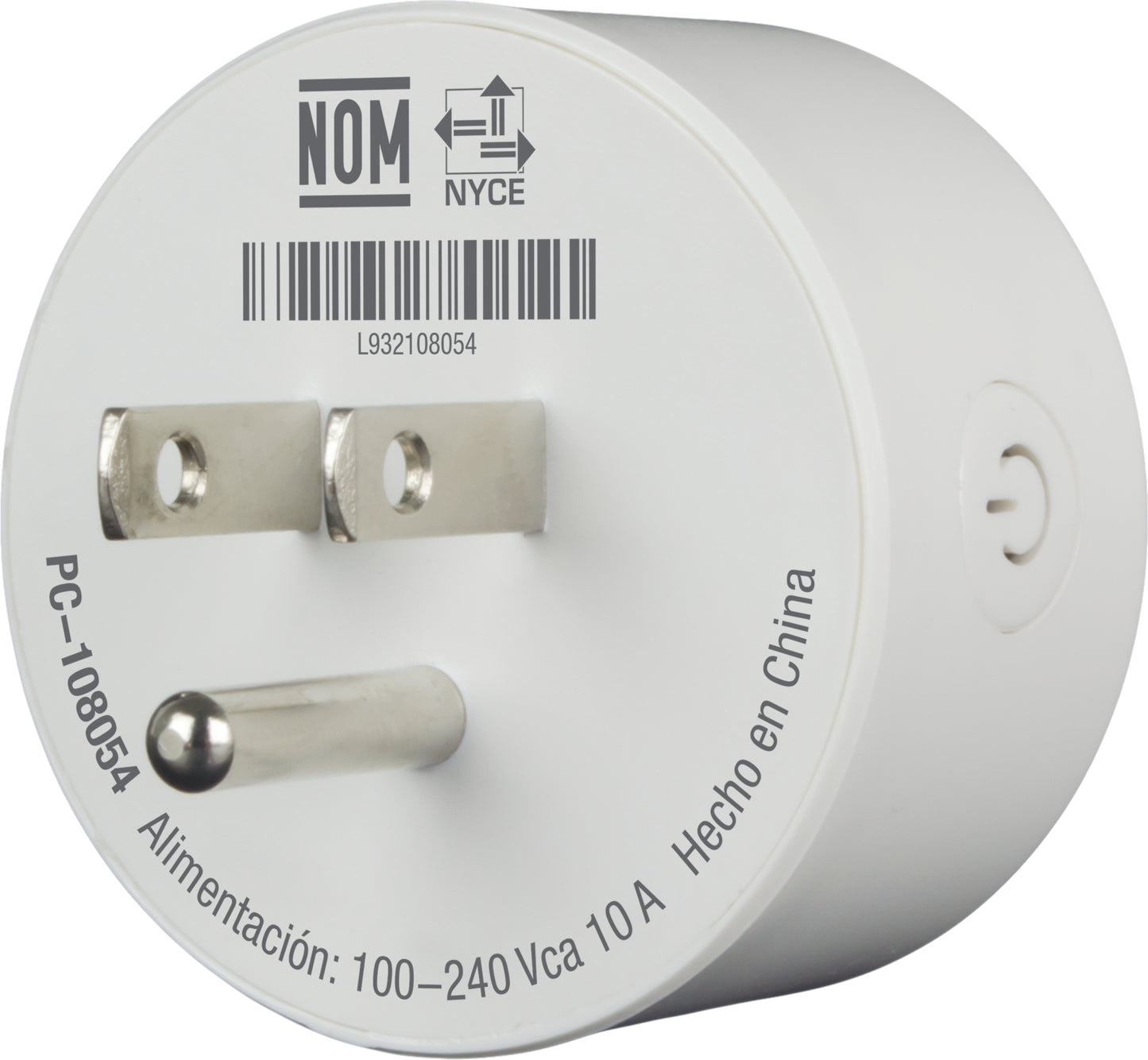 Perfect Choice PC-108054 enchufe inteligente Hogar Blanco