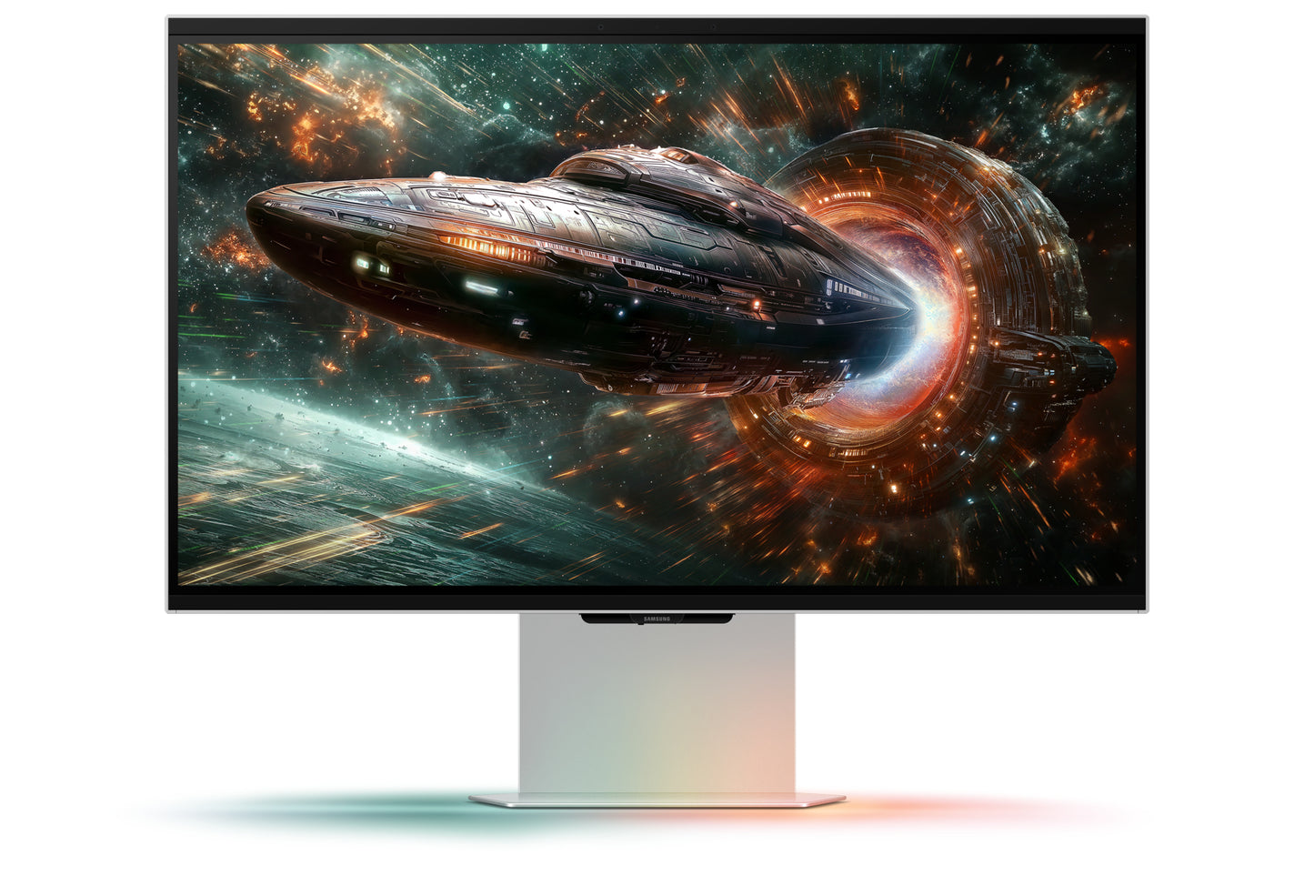 Monitor Gamer Samsung 27" 3D Odyssey 4K IPS 3840x2160 165HZ Plano Plata RGB 1MS G90XF