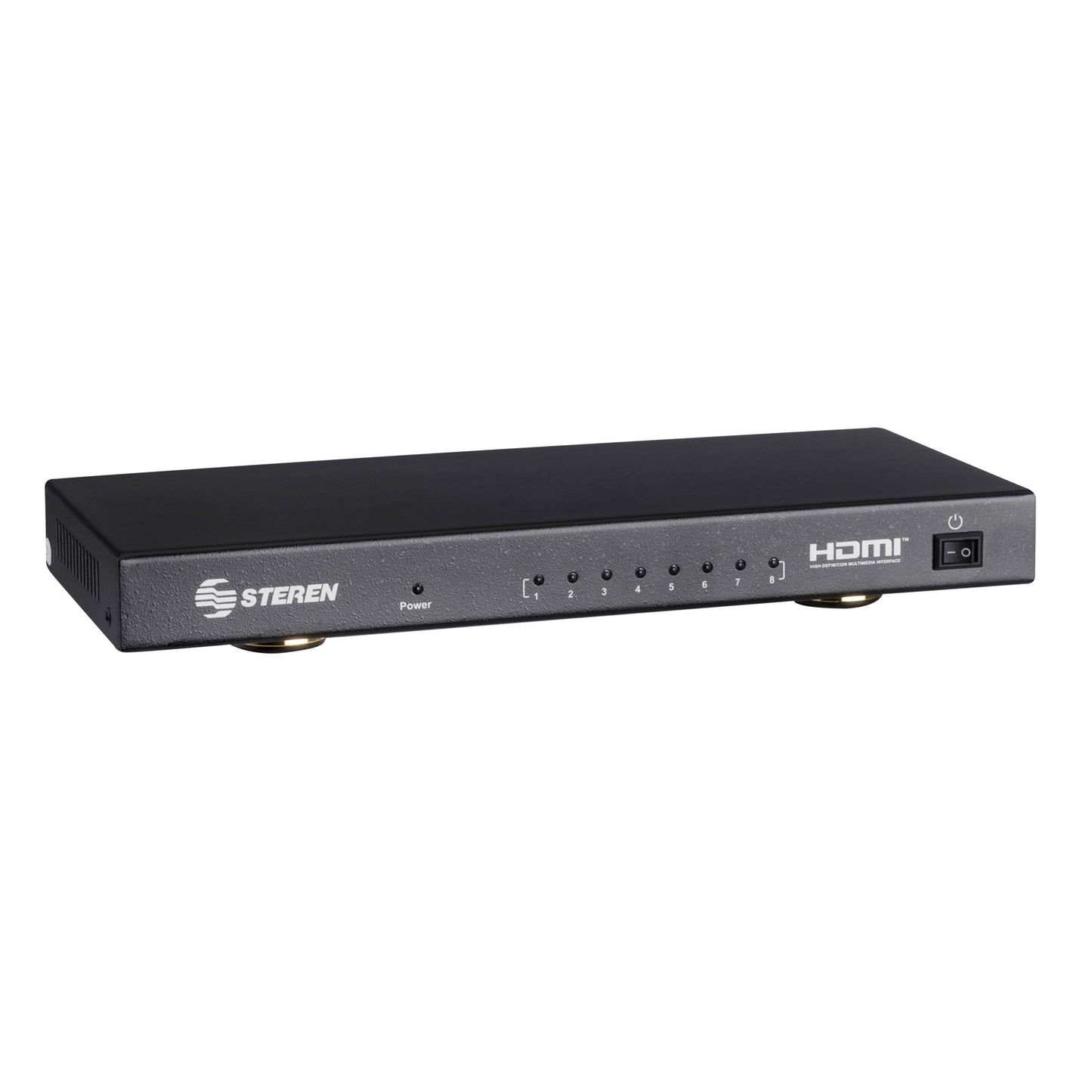 Divisor Steren con Amplificador 8 Puertos HDMI con Booster UHD 4K