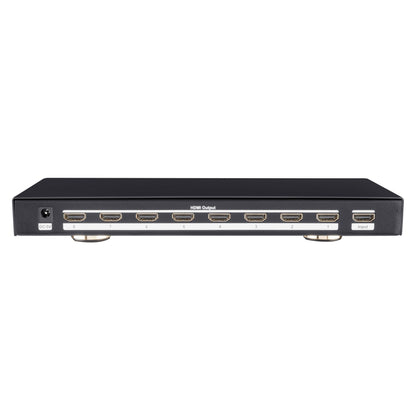 Divisor Steren con Amplificador 8 Puertos HDMI con Booster UHD 4K