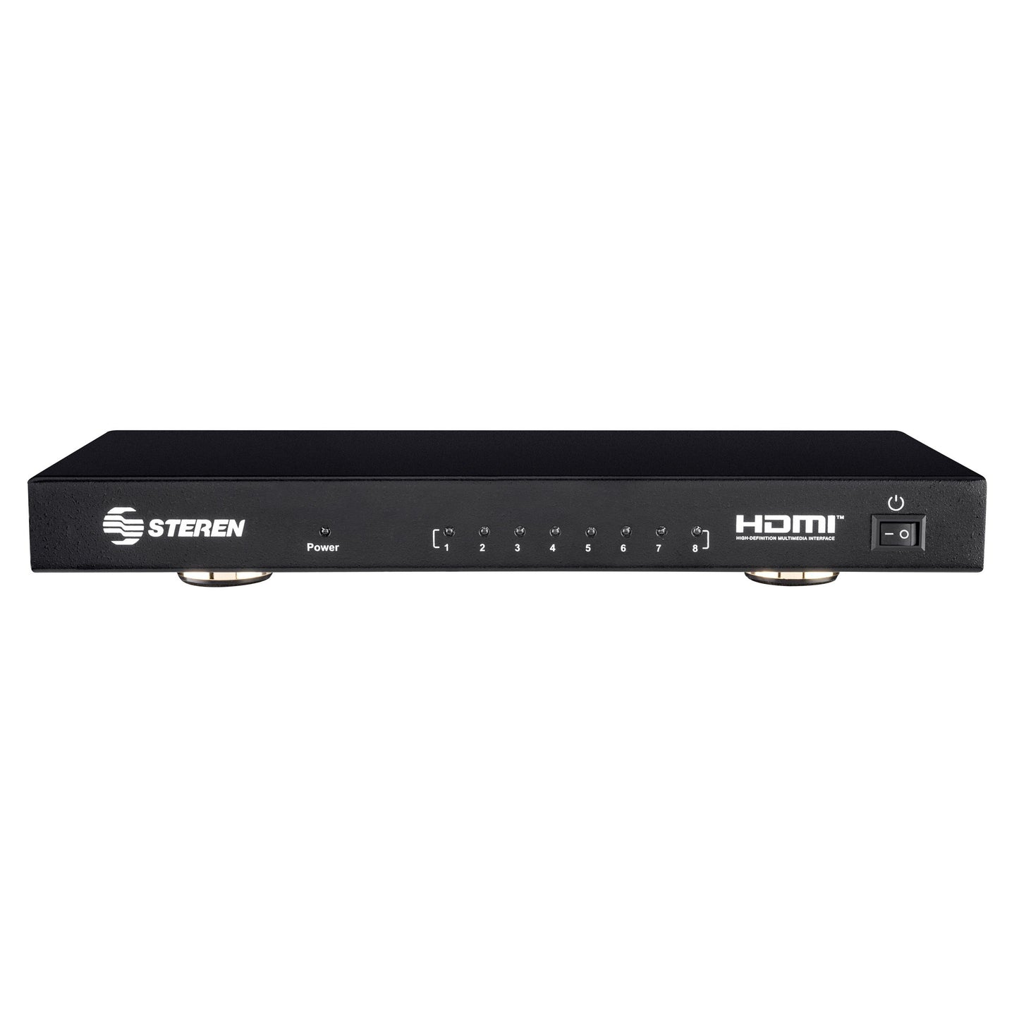 Divisor Steren con Amplificador 8 Puertos HDMI con Booster UHD 4K