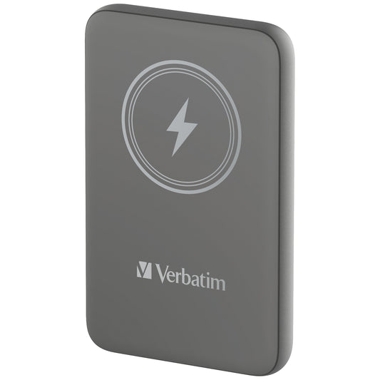 Cargador Verbatim Charge and Go Magnetico Inalámbrico Power Bank 10000 mAh Gris