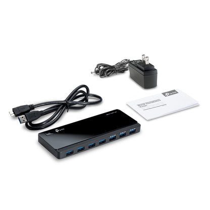 TP-Link UH700 nodo concentrador USB 3.2 Gen 1 (3.1 Gen 1) Micro-B 5000 Mbit/s Negro