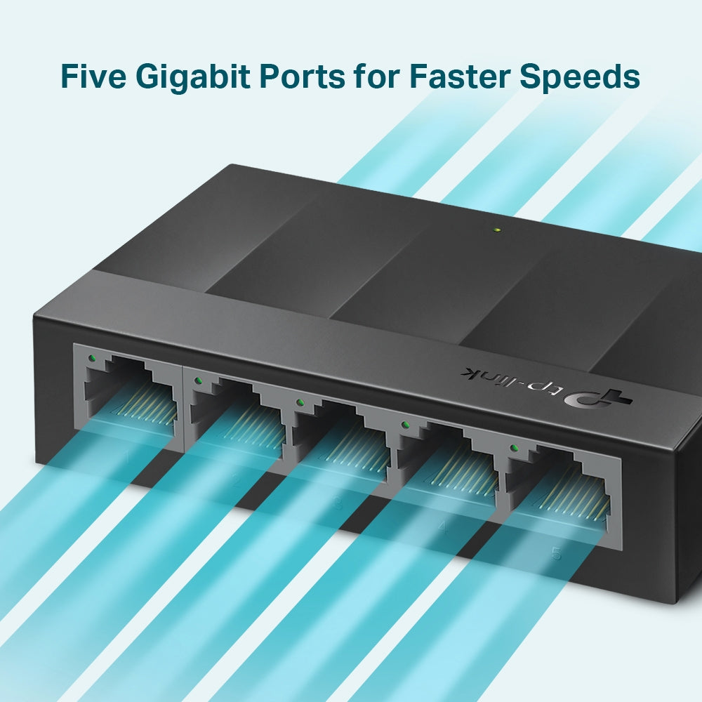 Switch para escritorio Tp-link de 5 puertos Gigabit