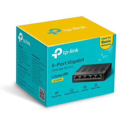 Switch para escritorio Tp-link de 5 puertos Gigabit