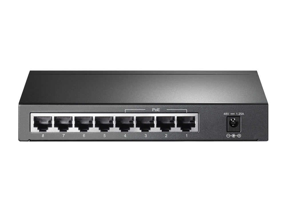 TP-Link TL-SG1008P dispositivo de redes No administrado Gigabit Ethernet (10/100/1000) Energía sobre Ethernet (PoE) Avellana