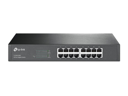 TP-Link TL-SG1016D dispositivo de redes No administrado L2 Gigabit Ethernet (10/100/1000) Negro