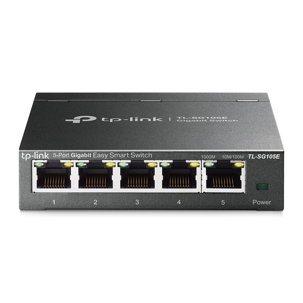 TP-Link TL-SG105E dispositivo de redes Gestionado L2 Gigabit Ethernet (10/100/1000) Negro