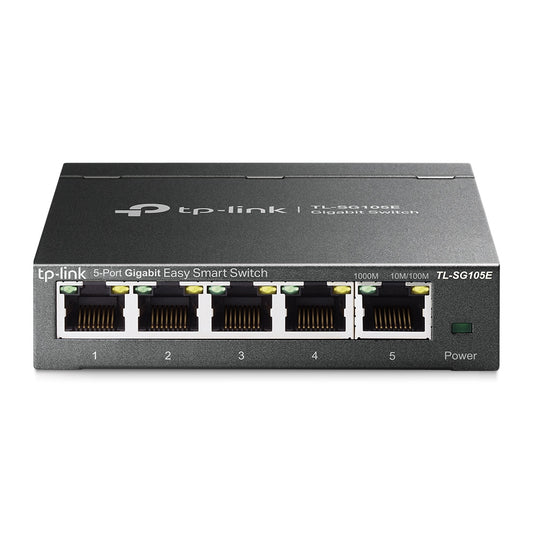 TP-Link TL-SG105E dispositivo de redes Gestionado L2 Gigabit Ethernet (10/100/1000) Negro