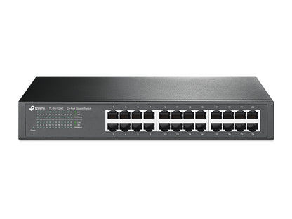 Switch TP-Link 24-Port Gigabit Switch 24× Gigabit RJ45 Ports 1U 13-inch Rack-mountable Steel Case Plug and Play
