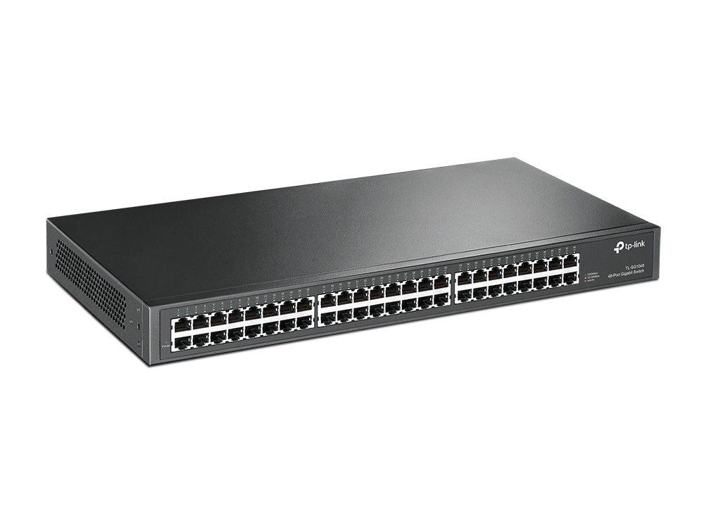 TP-Link TL-SG1048 dispositivo de redes No administrado Gigabit Ethernet (10/100/1000) 1U Negro