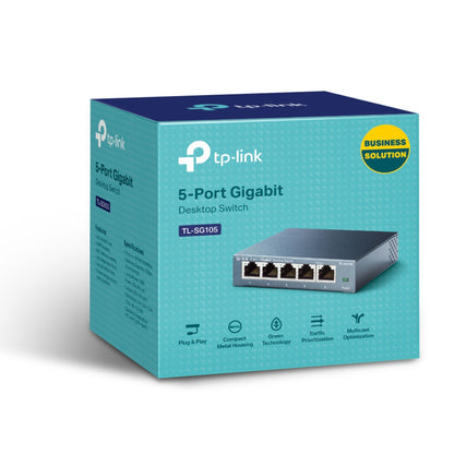 Switch para escritorio Tp-link de 5 puertos Gigabit