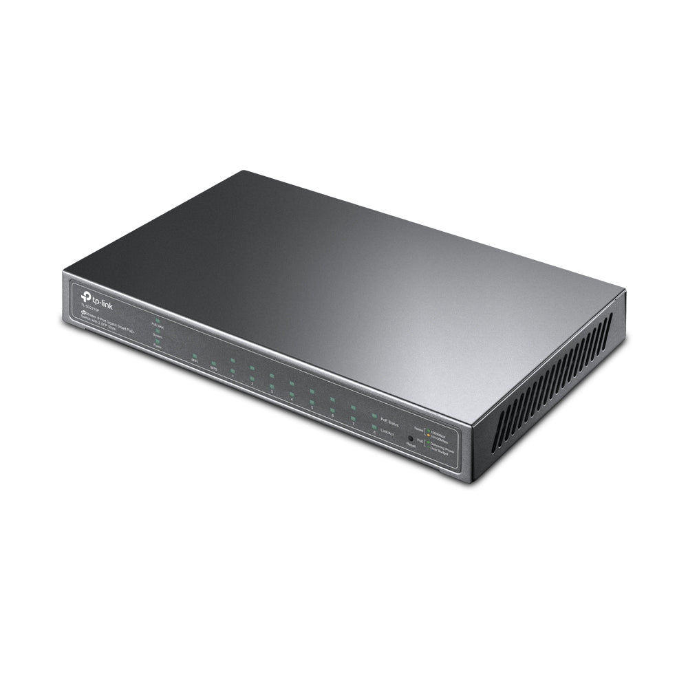 TP-Link JetStream TL-SG2210P dispositivo de redes Gestionado L2/L4 Gigabit Ethernet (10/100/1000) Energía sobre Ethernet (PoE) Negro
