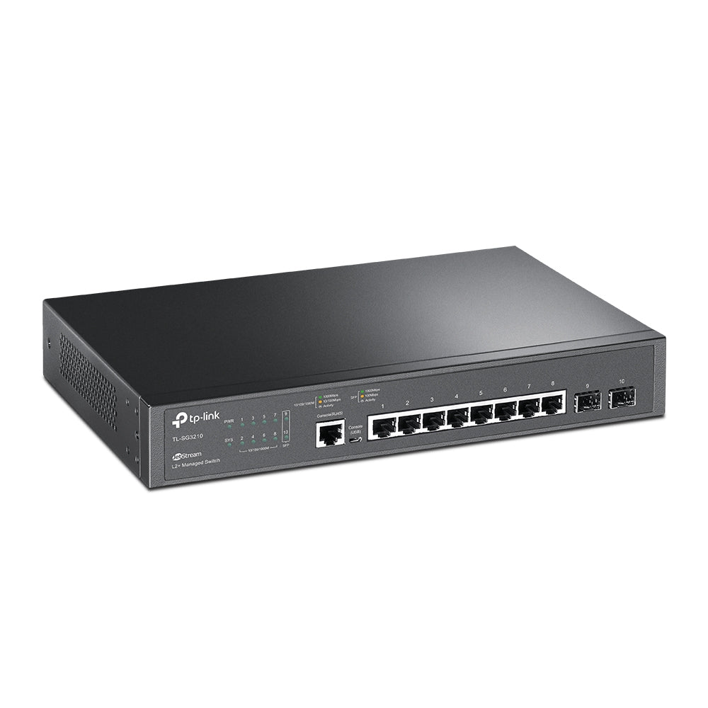 TP-Link JetStream TL-SG3210 dispositivo de redes Gestionado L2/L3 Gigabit Ethernet (10/100/1000) 1U Negro