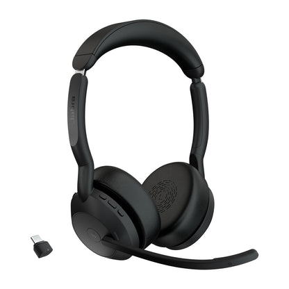 Jabra Evolve2 55 Auriculares Inalámbrico Diadema Oficina/Centro de llamadas USB Tipo C Bluetooth Base de carga