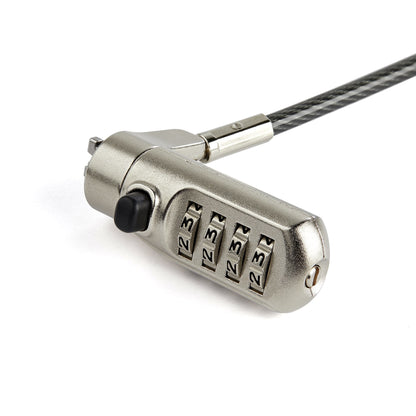 StarTech.com LTLOCKNANO cable antirrobo Negro, Acero inoxidable