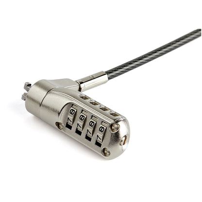 StarTech.com LTLOCKNANO cable antirrobo Negro, Acero inoxidable
