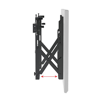 BRobotix 051726 soporte para pantalla de señalización 177.8 cm (70") Negro