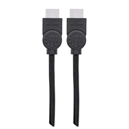 Cable Manhattan HDMI 1.4 M-M Alta Velocidad Canal Ethernet Blindado 2m Color Negro