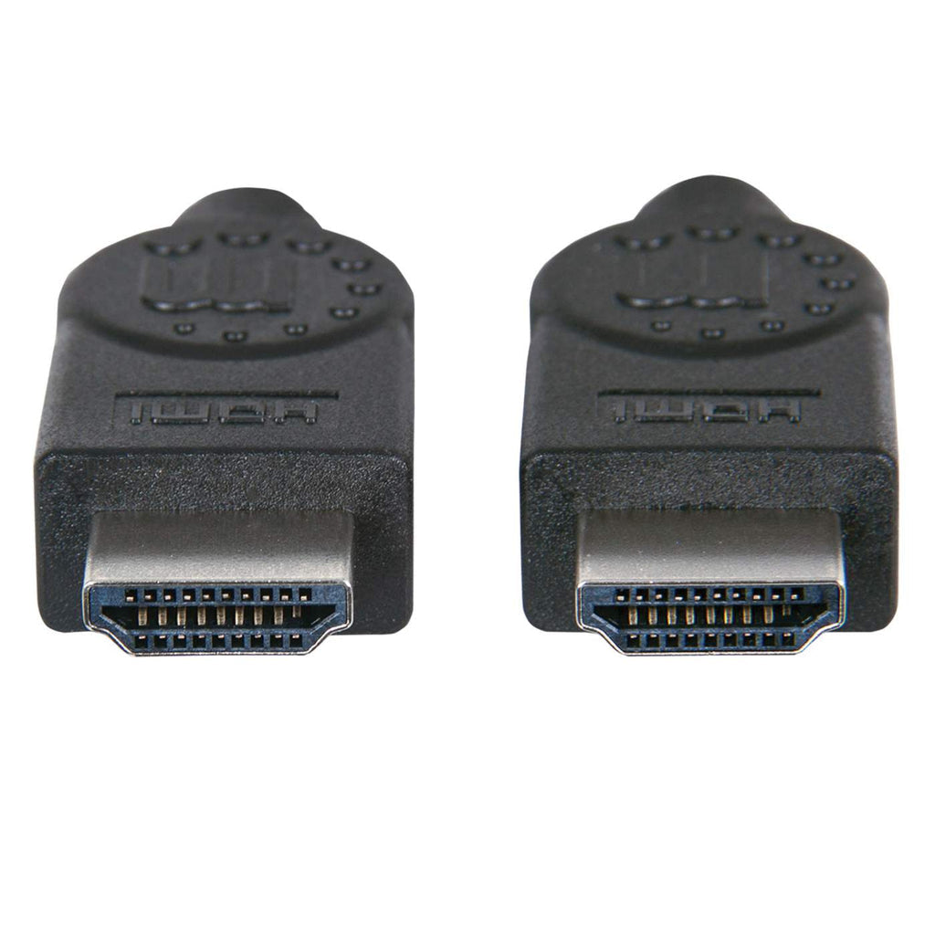 Cable Manhattan HDMI 1.4 M-M Alta Velocidad Canal Ethernet Blindado 2m Color Negro